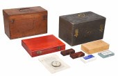Lot of microscope slides & box