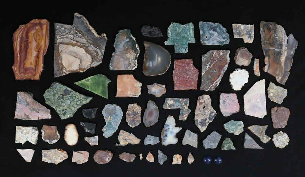 LOT OF MINERAL SLICE SPECIMENSLot