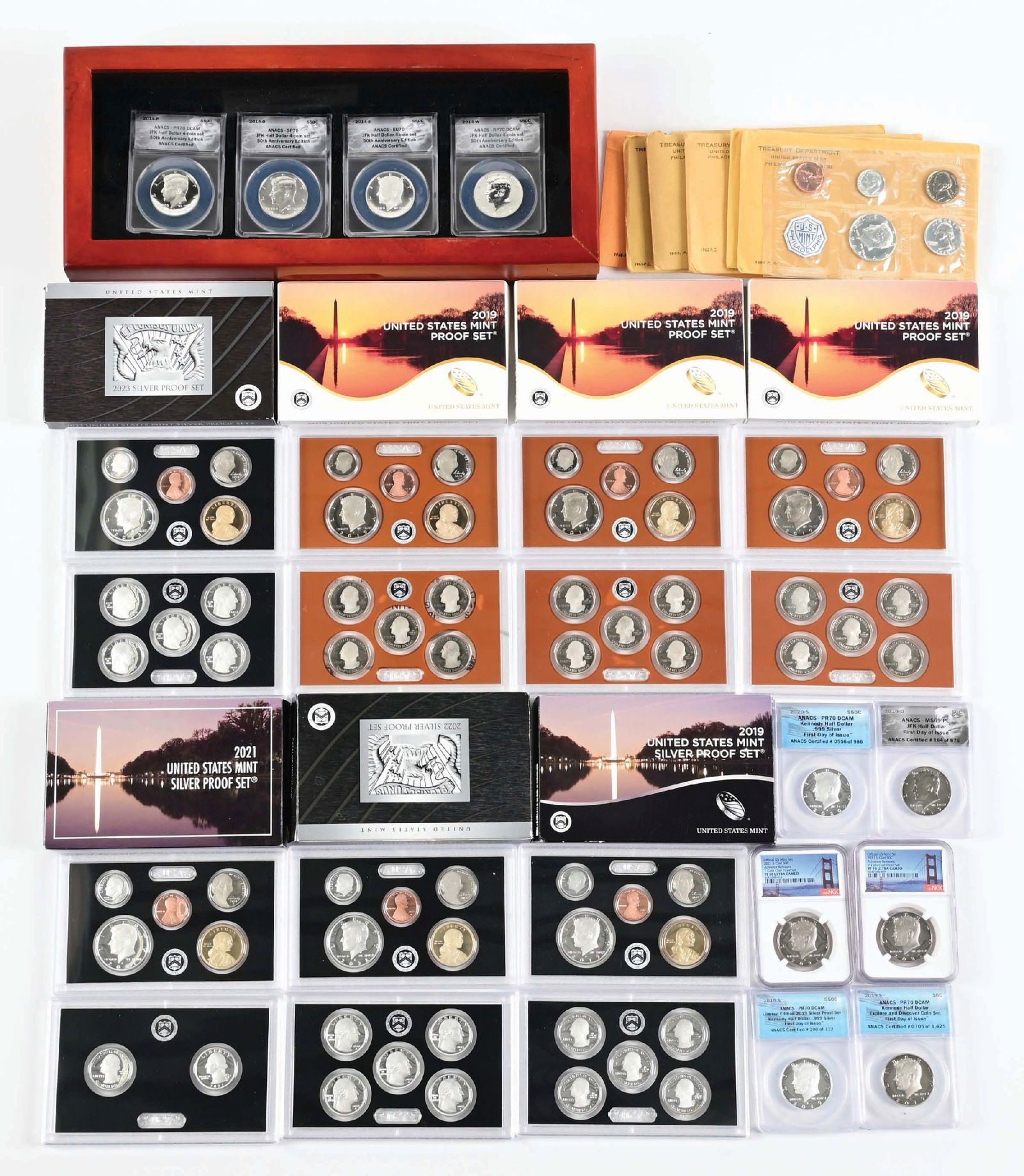 LOT OF MINT & SILVER PROOF MINT