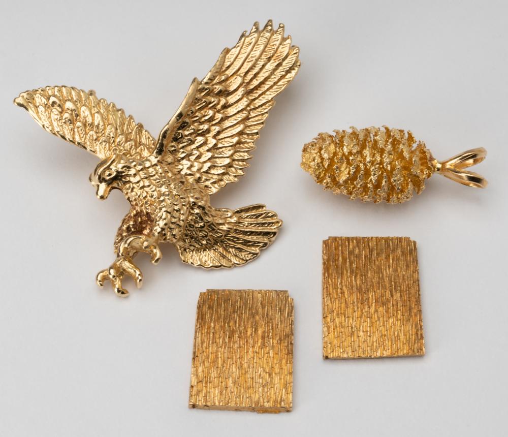 LOT OF MISC. YELLOW GOLD