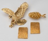LOT OF MISC. YELLOW GOLD ITEMS