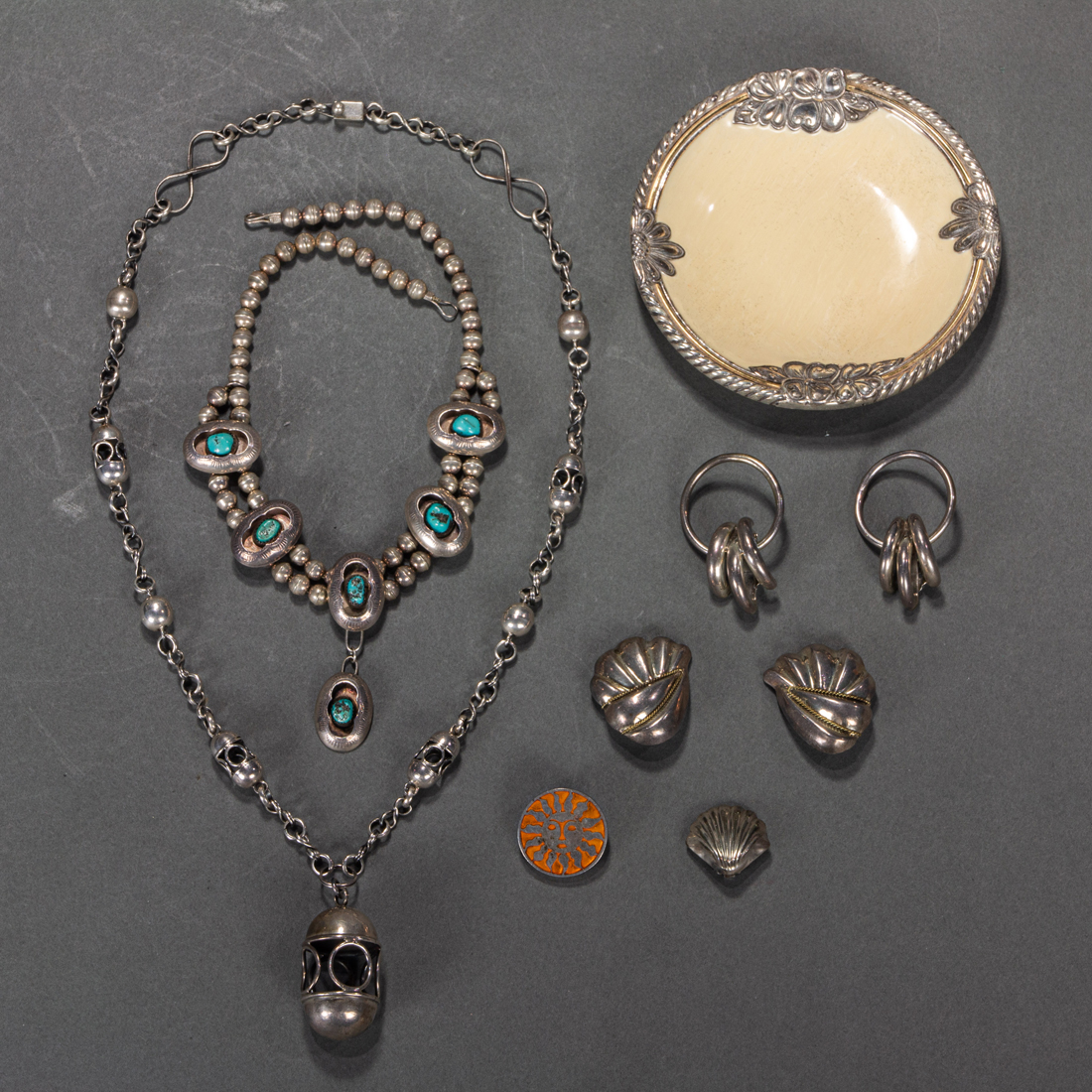 LOT OF MOSTLY MEXICAN STERLING