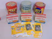 LOT OF NABISCO TIN CANS, RITZ,