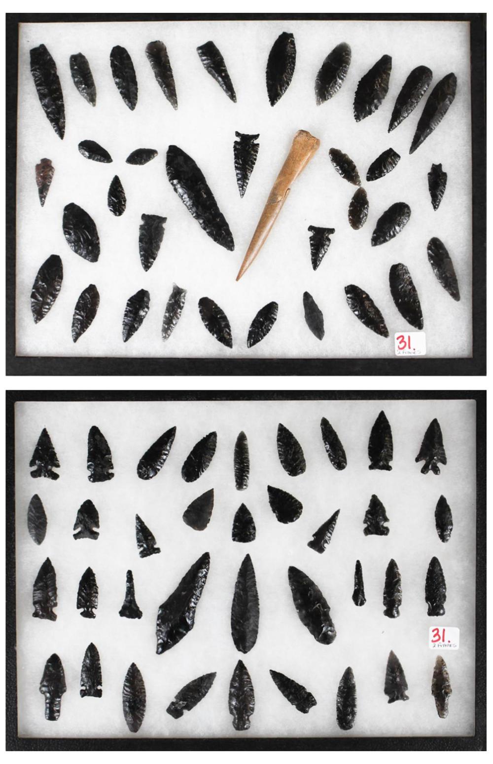 LOT OF NATIVE AMERICAN ARROW AND