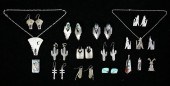 LOT OF NATIVE AMERICAN STERLIN