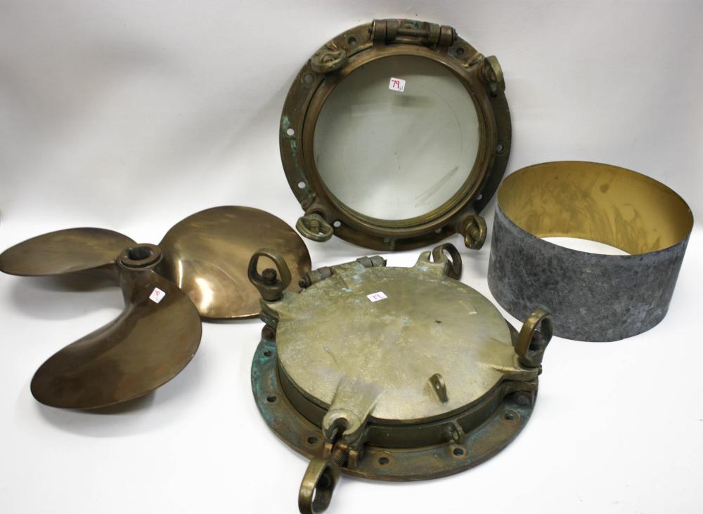 LOT OF NAUTICAL ITEMS, TWO 16