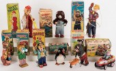 LOT OF NINE VINTAGE TIN LITHO