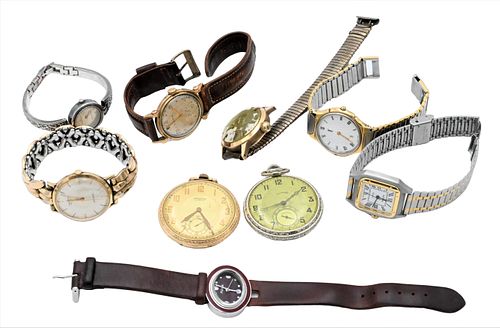 LOT OF NINE WATCHESLot of Nine