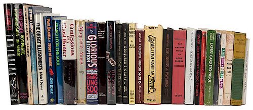 LOT OF OVER 60 BOOKS ON MAGIC FOR