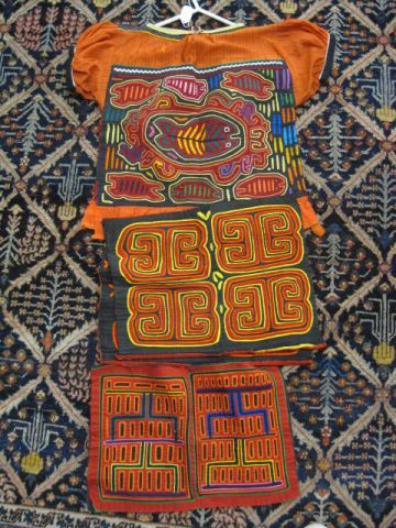 Lot of Panama Molas textiles