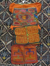 Lot of Panama Molas textiles i