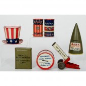 Lot of Patriotic Tin Banks Lot
