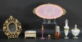 LOT OF PERFUMES & DRESSER ITEM