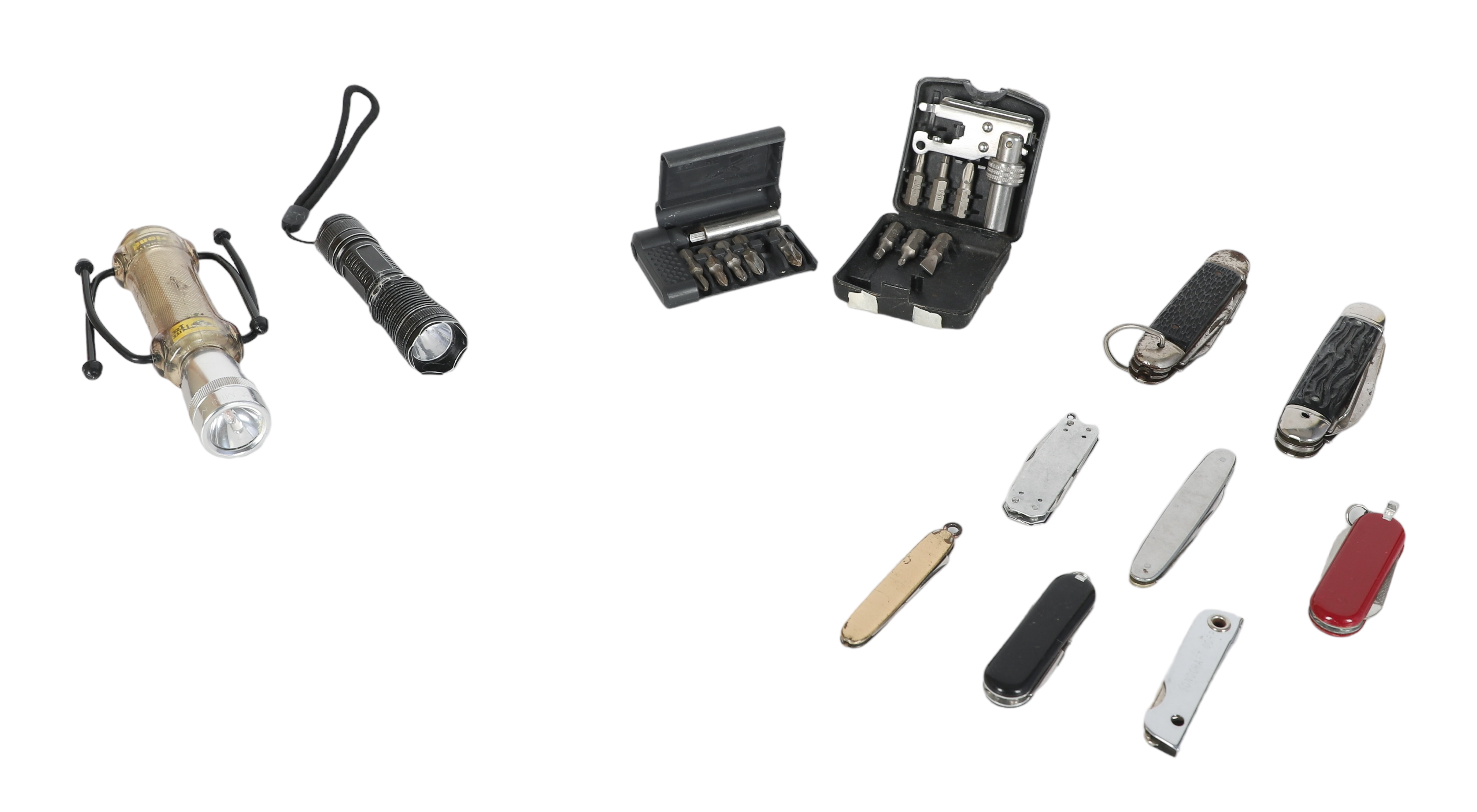 Lot of pocket knives & tools,