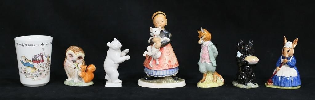 LOT OF PORCELAIN FIGURINES BESWICK,