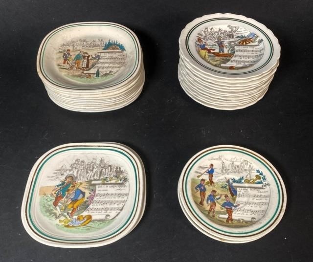 LOT OF PORCELAIN OPERA SAUCERSLot