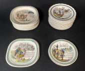 LOT OF PORCELAIN OPERA SAUCERS