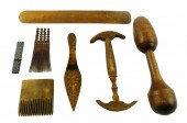 LOT OF SEVEN 19TH C. LADIES AC