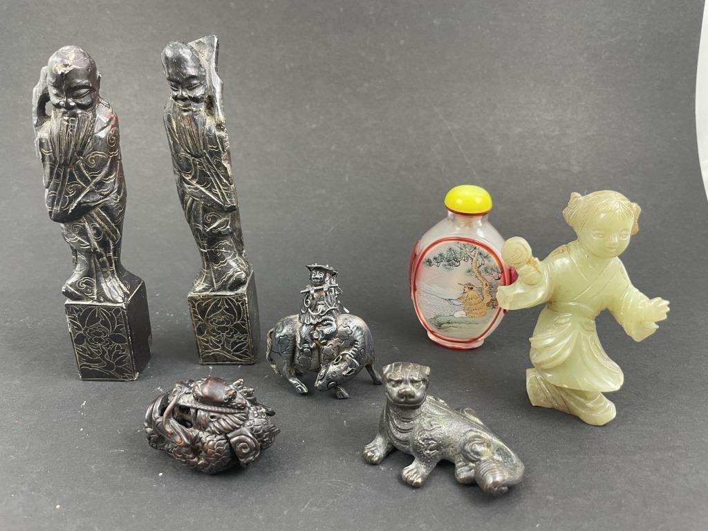 LOT OF SEVEN ASIAN FIGURESLot of