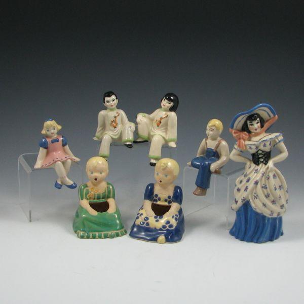 Lot of seven figurines including