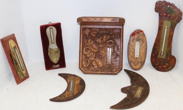 LOT OF SEVEN LATE 19TH WOOD AND