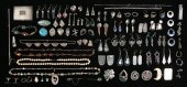 LOT OF SILVER JEWELRYLot of as