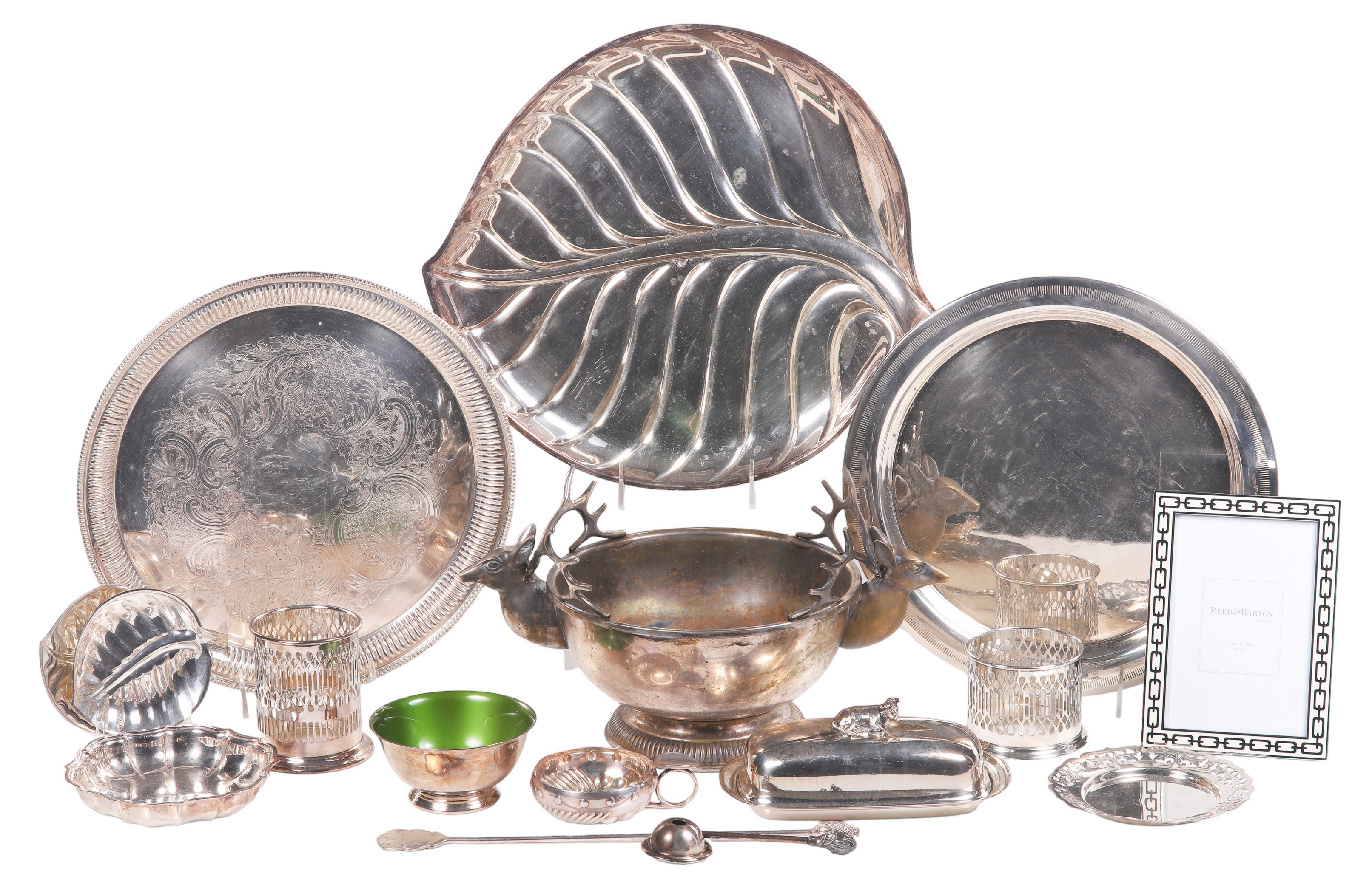 Lot of silver plate, including
