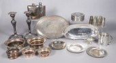 Lot of silver plate, including