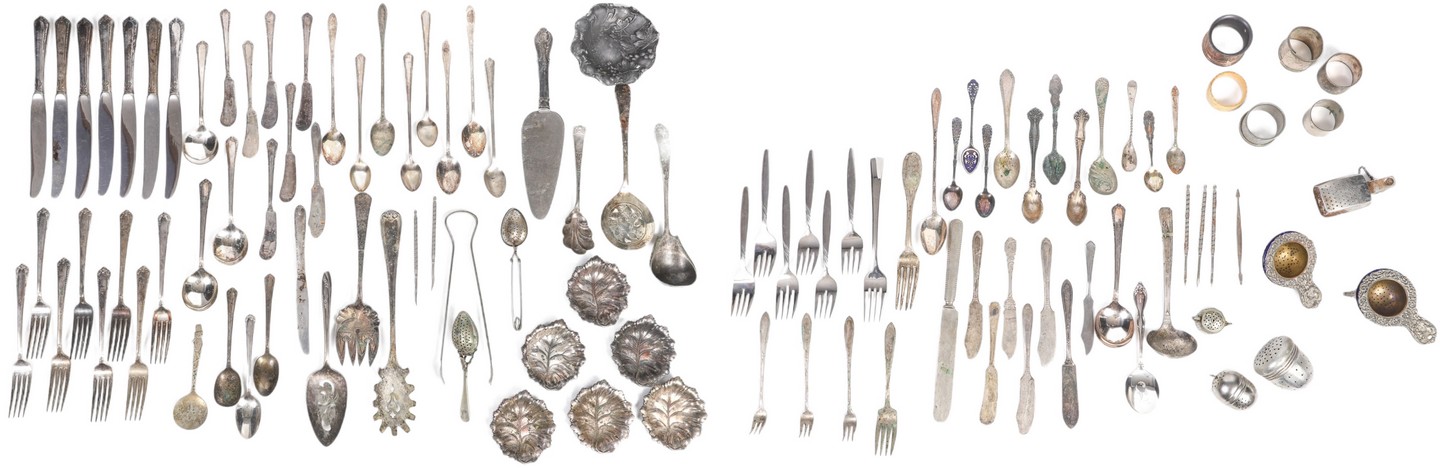 Lot of silverplate, including (2)