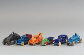LOT OF SIX CAST IRON TOYS Incl