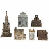 (LOT OF SIX) CAST IRON ARCHITE