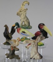 LOT OF SIX FIGURAL BOTTLE OPEN