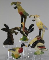 LOT OF SIX FIGURAL BOTTLE OPEN