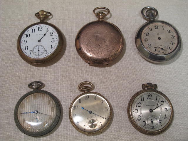 Lot of six gentlemans pocket