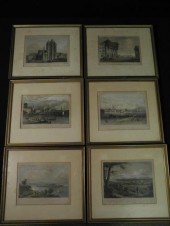 Lot of six hand colored bookpl