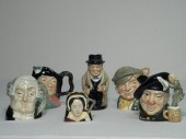 Lot of six miniature ceramic t