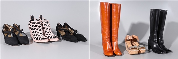 Lot of six pairs designer shoes;