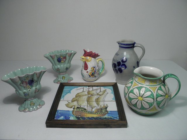 Lot of six pieces of assorted