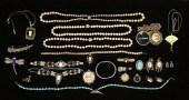 LOT OF STERLING & COSTUME JEWE