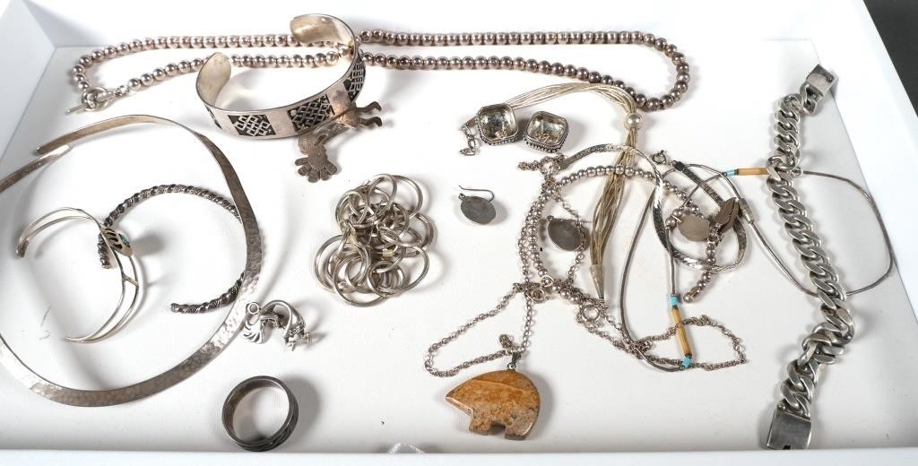 LOT OF STERLING JEWELRY MEXICAN