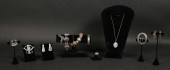LOT OF STERLING JEWELRYFan for