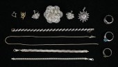 LOT OF STERLING JEWELRYLot of