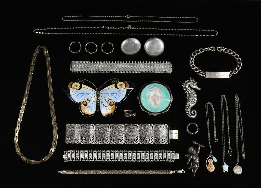 LOT OF STERLING JEWELRYLot of