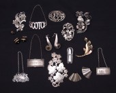 LOT OF STERLING PINS & LIQUOR
