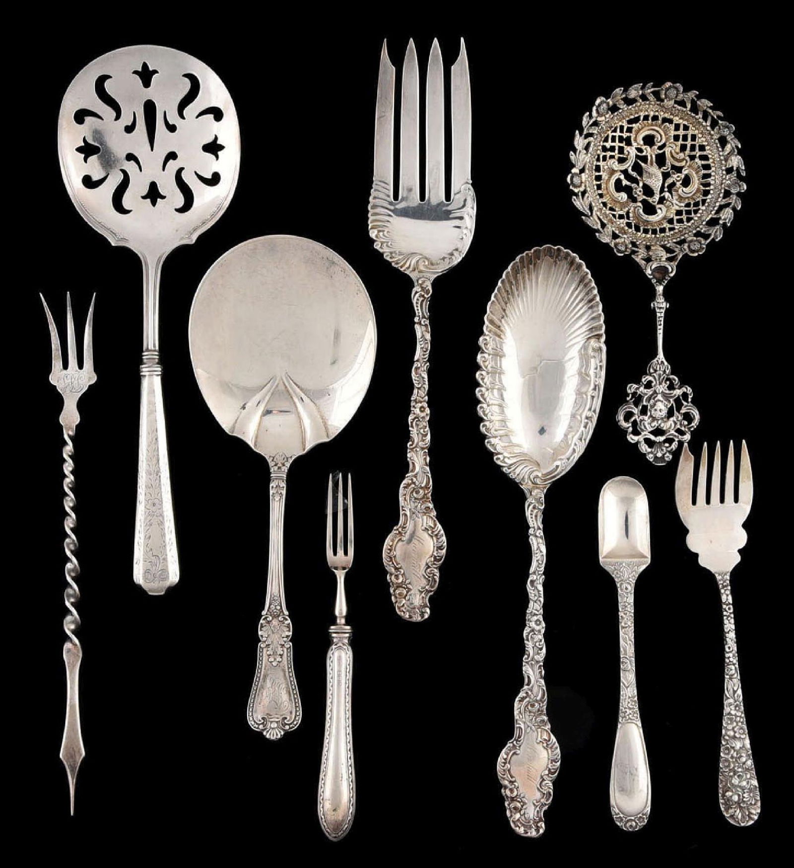 LOT OF STERLING SILVER ANTIQUE