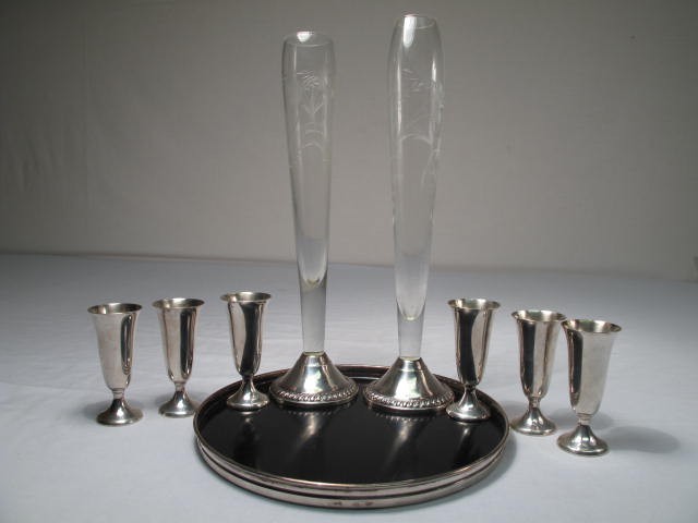 Lot of Sterling silver cordials