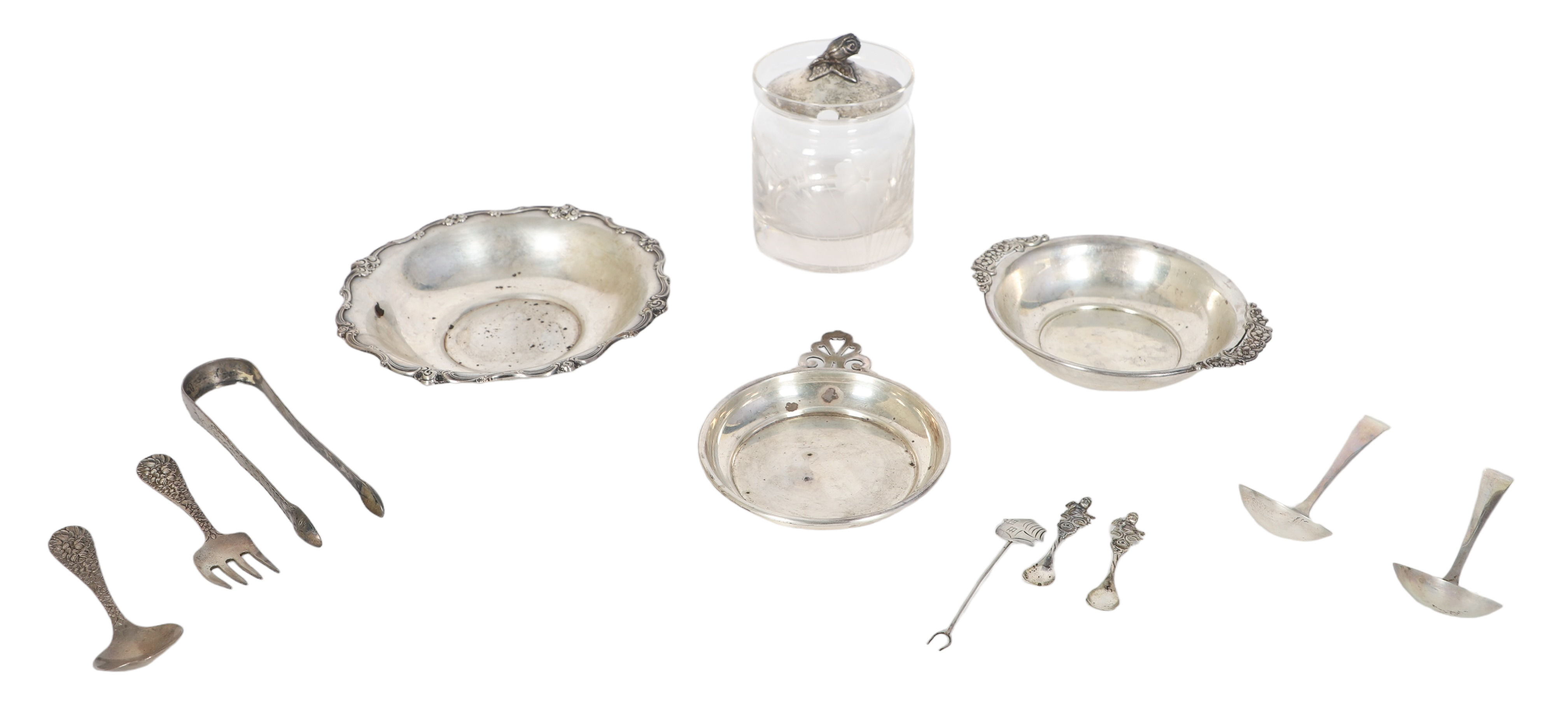 Lot of sterling silver items,