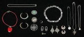 LOT OF STERLING SILVER JEWELRY