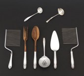 LOT OF STERLING SILVER SERVING