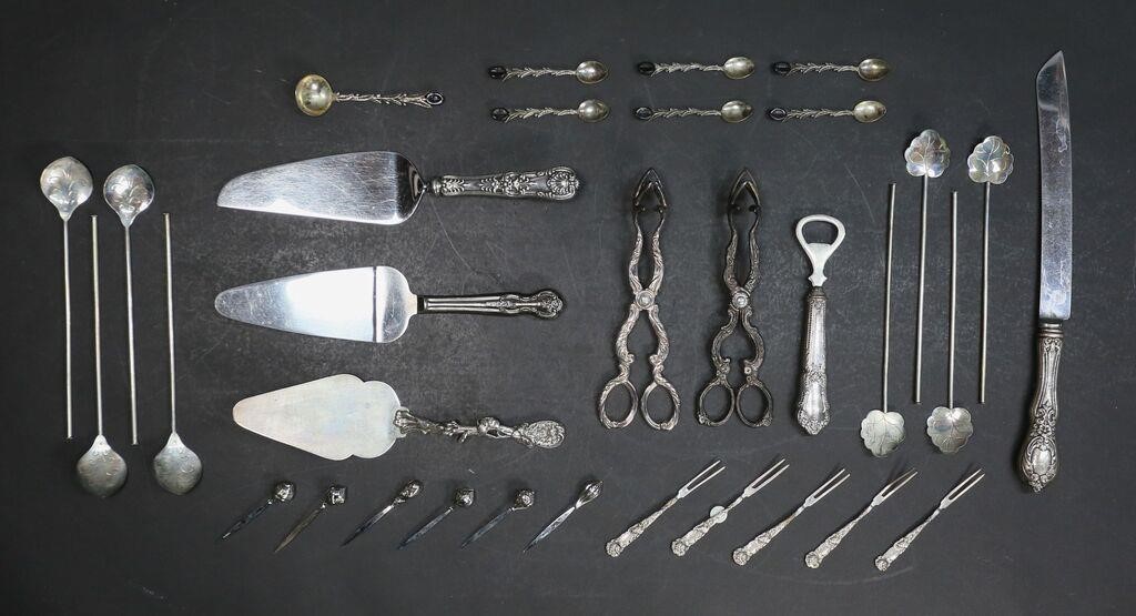 LOT OF STERLING & SILVERPLATE